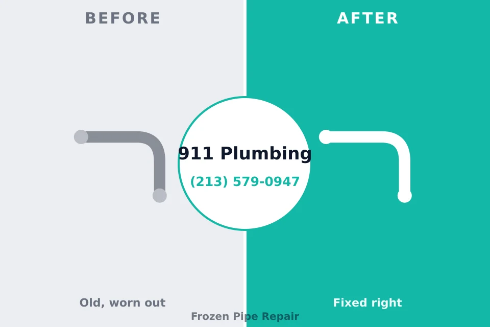 Before and after: plumbing repair Lake Worth, TX